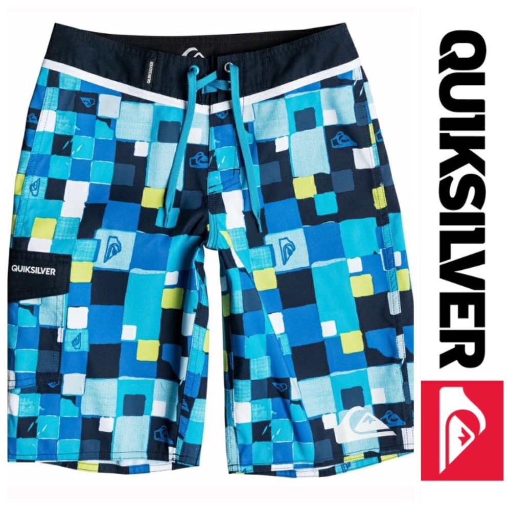 🆕Boys 8-16 Quiksilver Double Checked Boardshorts - Picture 2 of 4